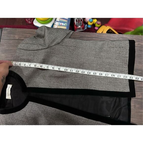 Vintage Evan Picone Wool Velvet Velour Boxy Blazer Skirt Set Size 10 Structured - Picture 16 of 16